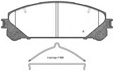 OPEN PARTS bpa131200 -  Комплект тормозных колодок, дисковый тормоз